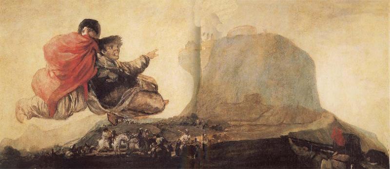 Francisco Goya Fantastic Vision or Asmodea Sweden oil painting art